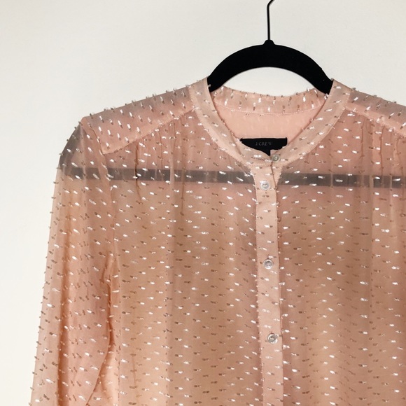 J Crew • Silk Dash Top Peach - Picture 5 of 6